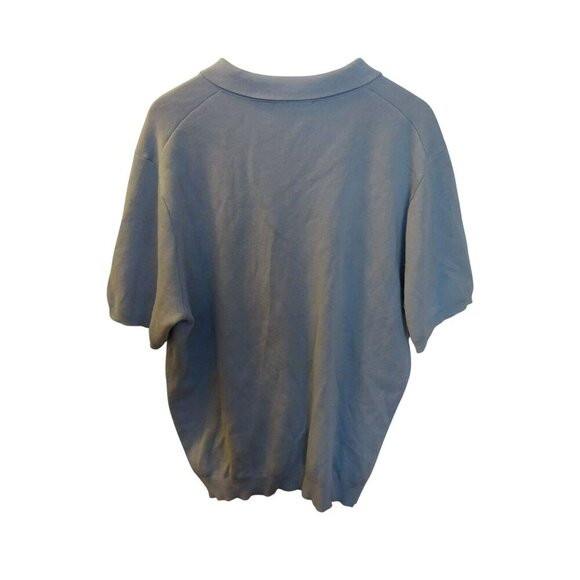 Elie Tahari Womens Light Blue Cotton/Viscose Sweater With Half-Zip Size XL - Picture 3 of 7